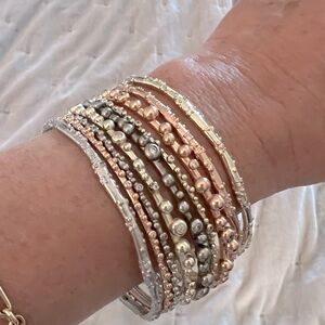 Kendra Scott Bangles Set of 9- mixed metals